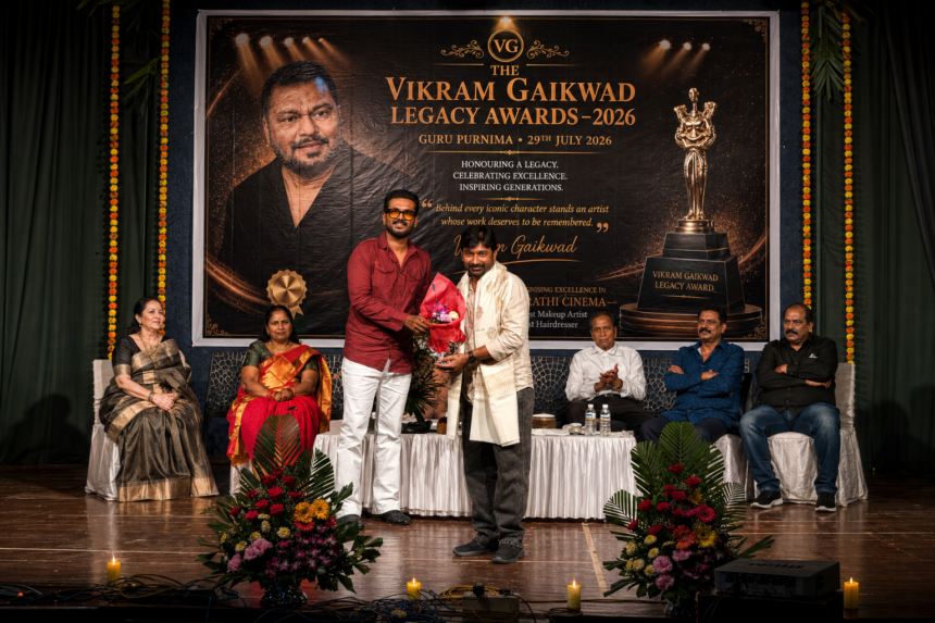 Rituparna Sengupta at the Vikram Gaikwad Legacy Awards 2026 ceremony in Mumbai honouring makeup and hair artists.