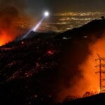 Firefighters battle massive wildfires near Bordeaux, France, as thousands of residents are evacuated during Europe's devastating wildfire crisis in July 2026.