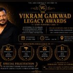 Poster of the Vikram Gaikwad Legacy Awards 2026 celebrating the legendary makeup artist and honouring excellence in Indian cinema.